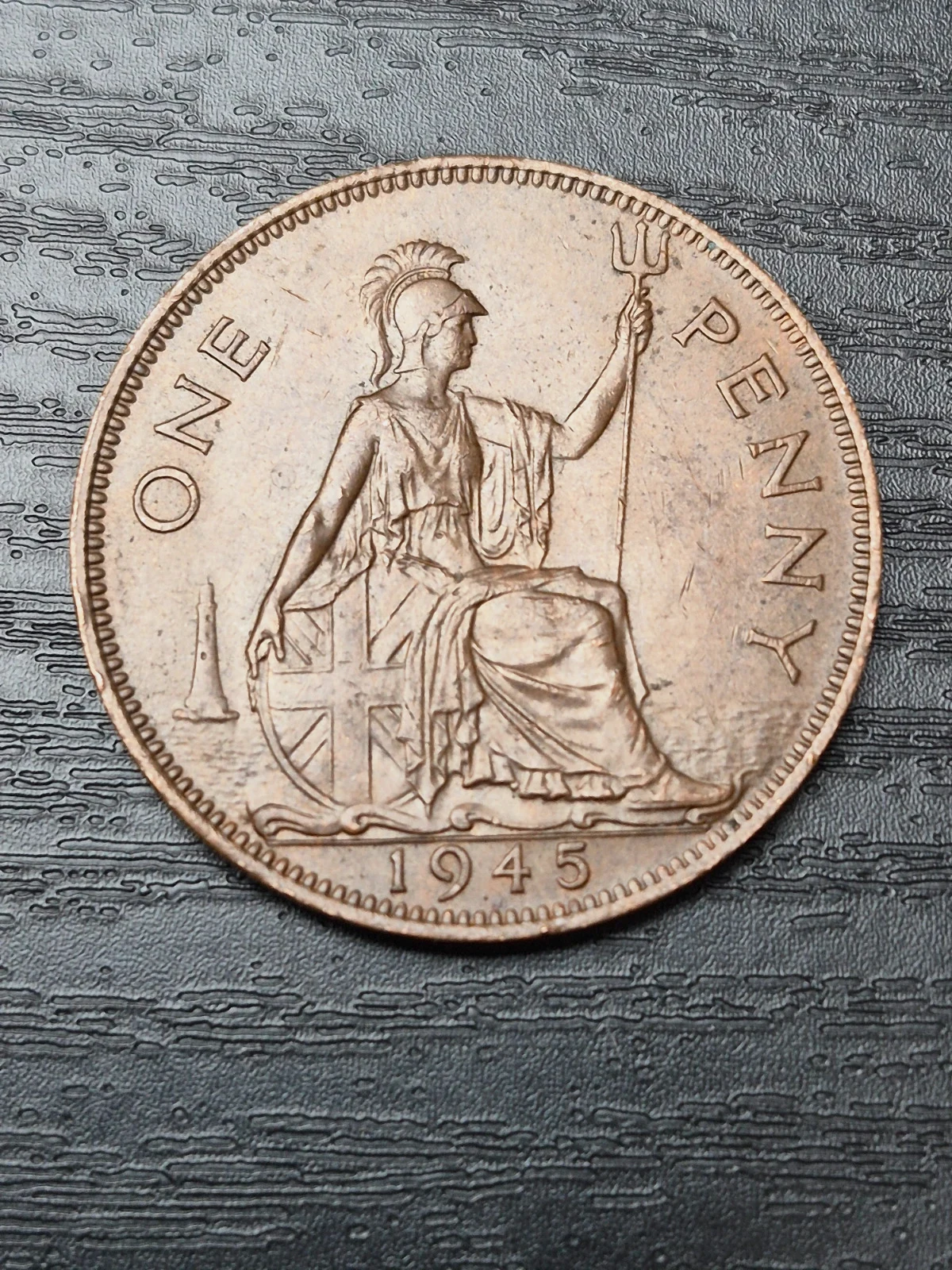 pièce 1 Penny 1945 - George VI - Royaume-Uni