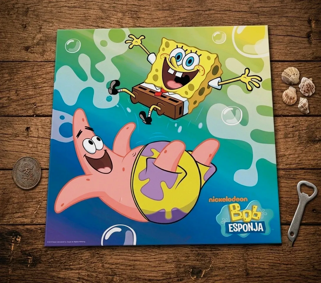 Lote 2 cuadros decoración Bob Esponja y Patricio – Nickelodeon 2