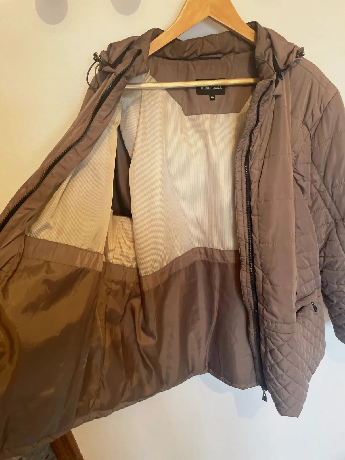 Chaqueta acolchada ligera marrón - Talla 60 - Talla y Moda – Talla y Moda – taille Autre 5