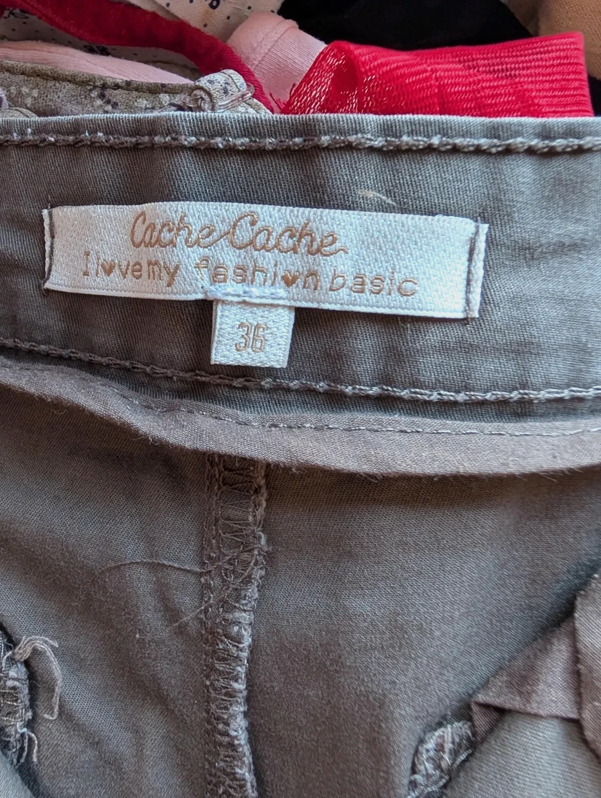 Short court marron / kaki Taille 36 Cache cache – Cache Cache – taille S / 36 / 8 4