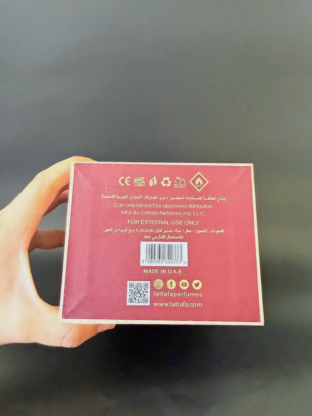 Khamrah Dukhan Lattafa 100ml – Lattafa – taille 100 ml 5