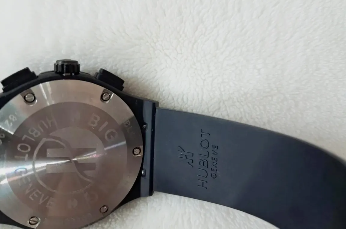 Montre chronographe noire et rose gold – Hublot – noir et rose gold – taille Taille unique 5