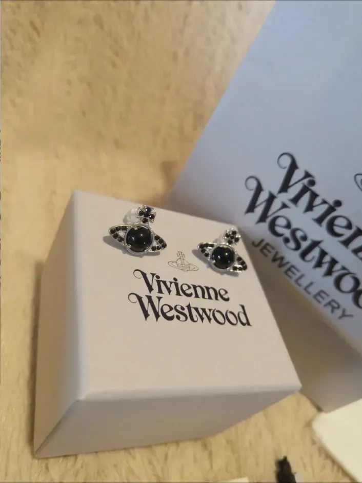 Boucles d'oreilles Vivienne Westwood Orb noires – Vivienne Westwood – noir – taille Taille unique 3