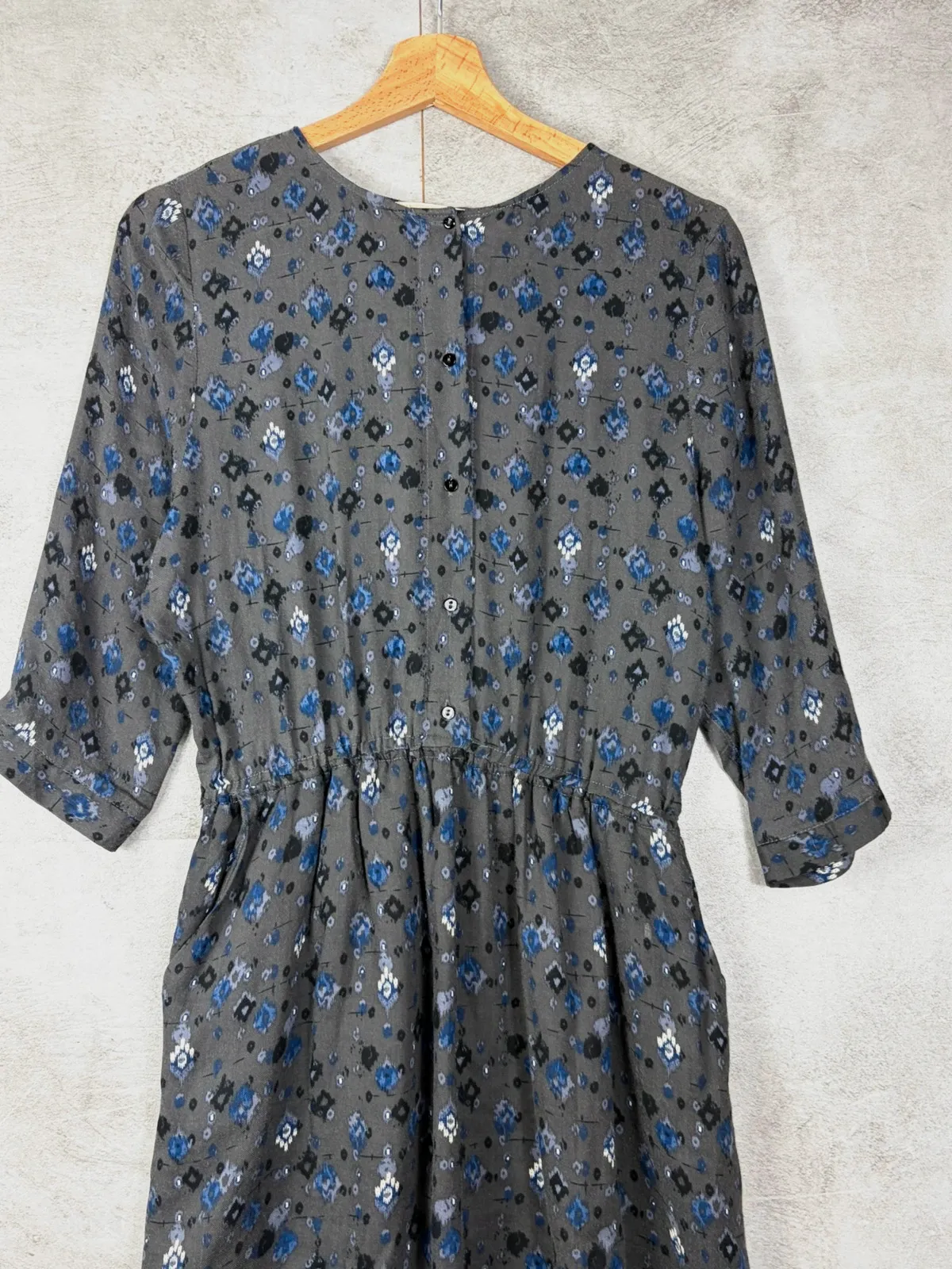 Sessùn femme robe Little Hawk taille S viscose imprimée bohème gris bleu – Sessun – taille S / 36 / 8 3