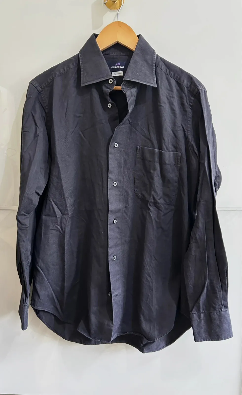 Chemise homme Adriano Stozzi M/L 100% coton anthracite – Adriano Stozzi – taille L 4