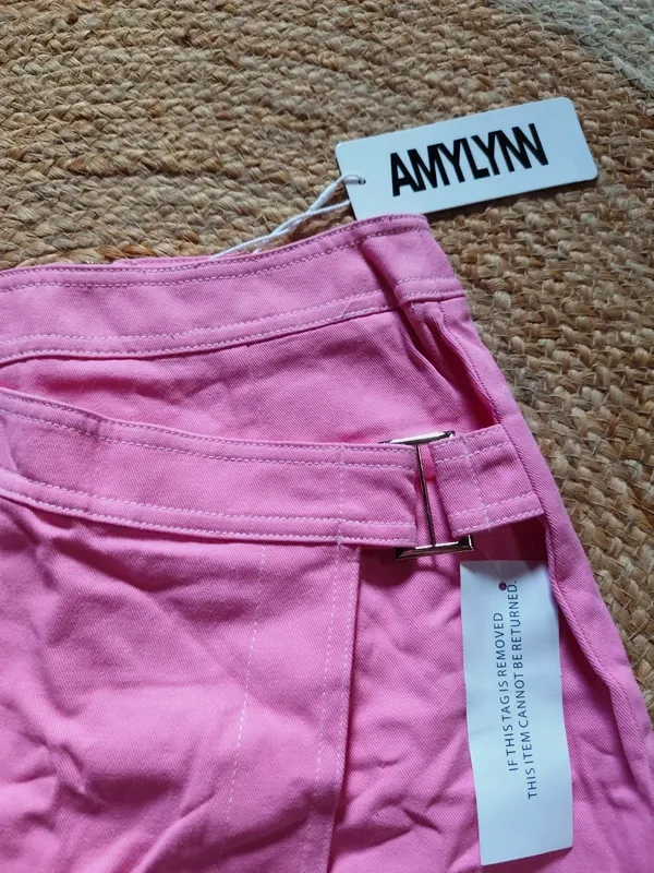 Jupe portefeuilles Amy lynn rose asymétrique – Amy Lynn – taille S / 36 / 8 5
