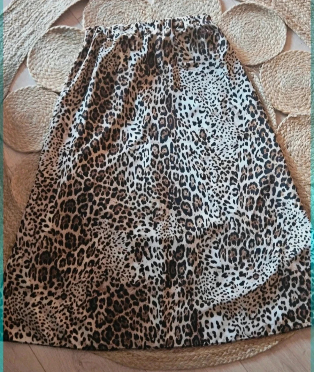 Magnifique jupe longue léopard - Made in italy - TU 36 au 42