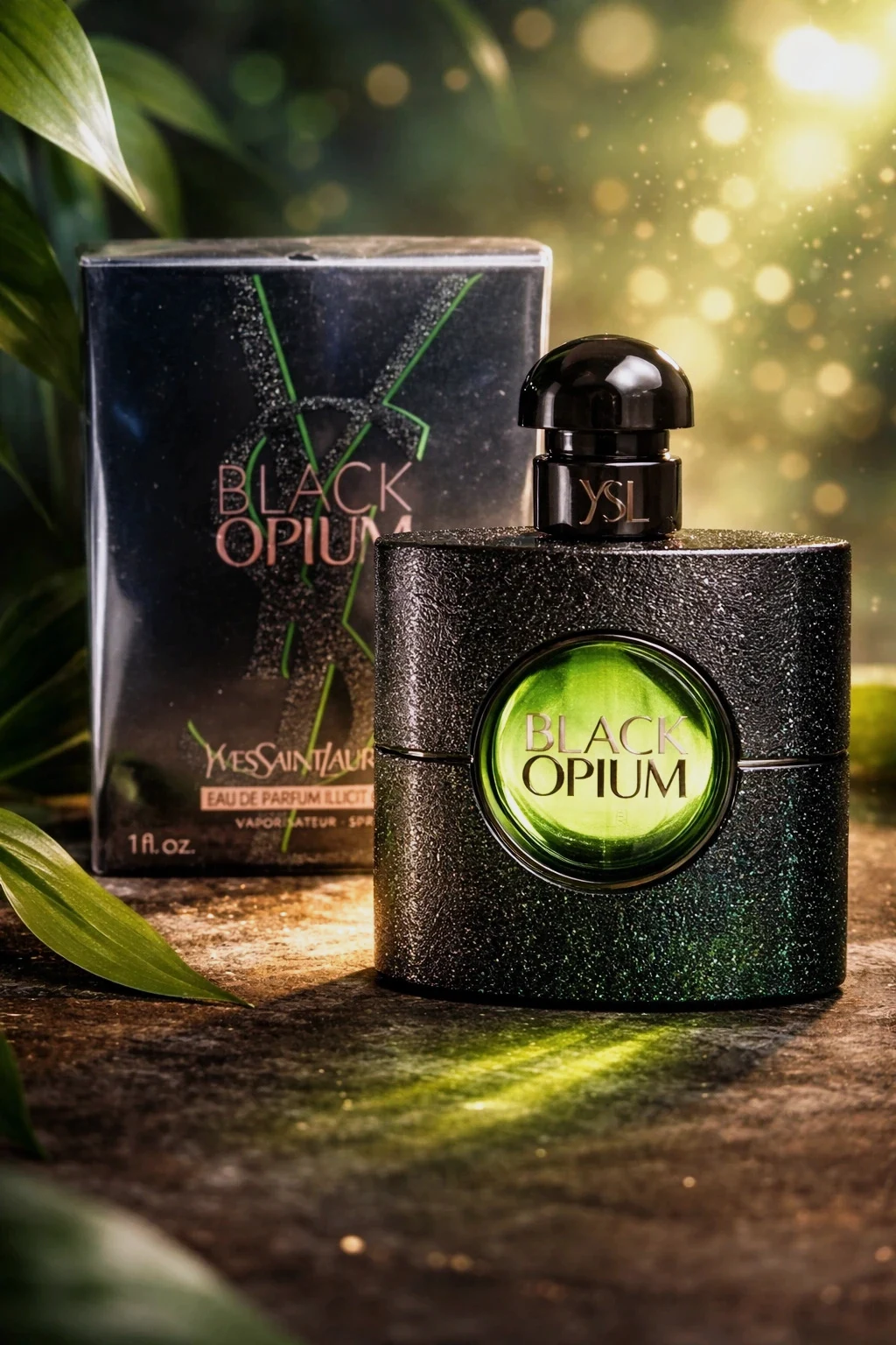 Parfum YSL Black Opium Illicit Green –30 ml🟢