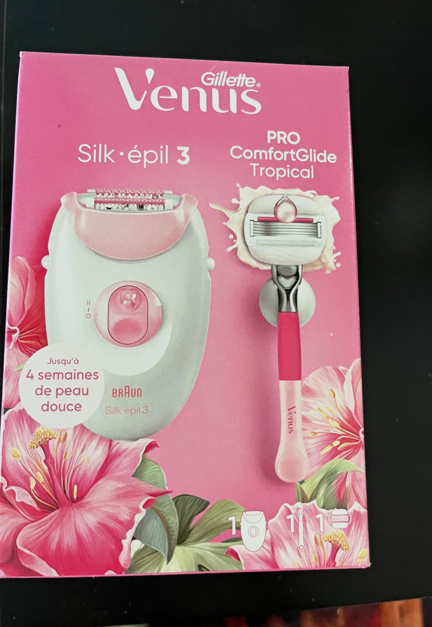 Épilateur Braun Silk-épil 3 et Rasoir Gillette Venus Pro ComfortGlide