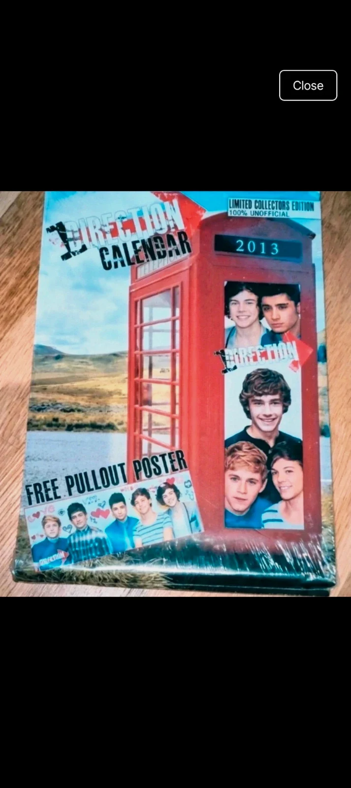 RARE 2013 One Direction Calendar + FREE Pull-Out Poster | 1D Collectors Item