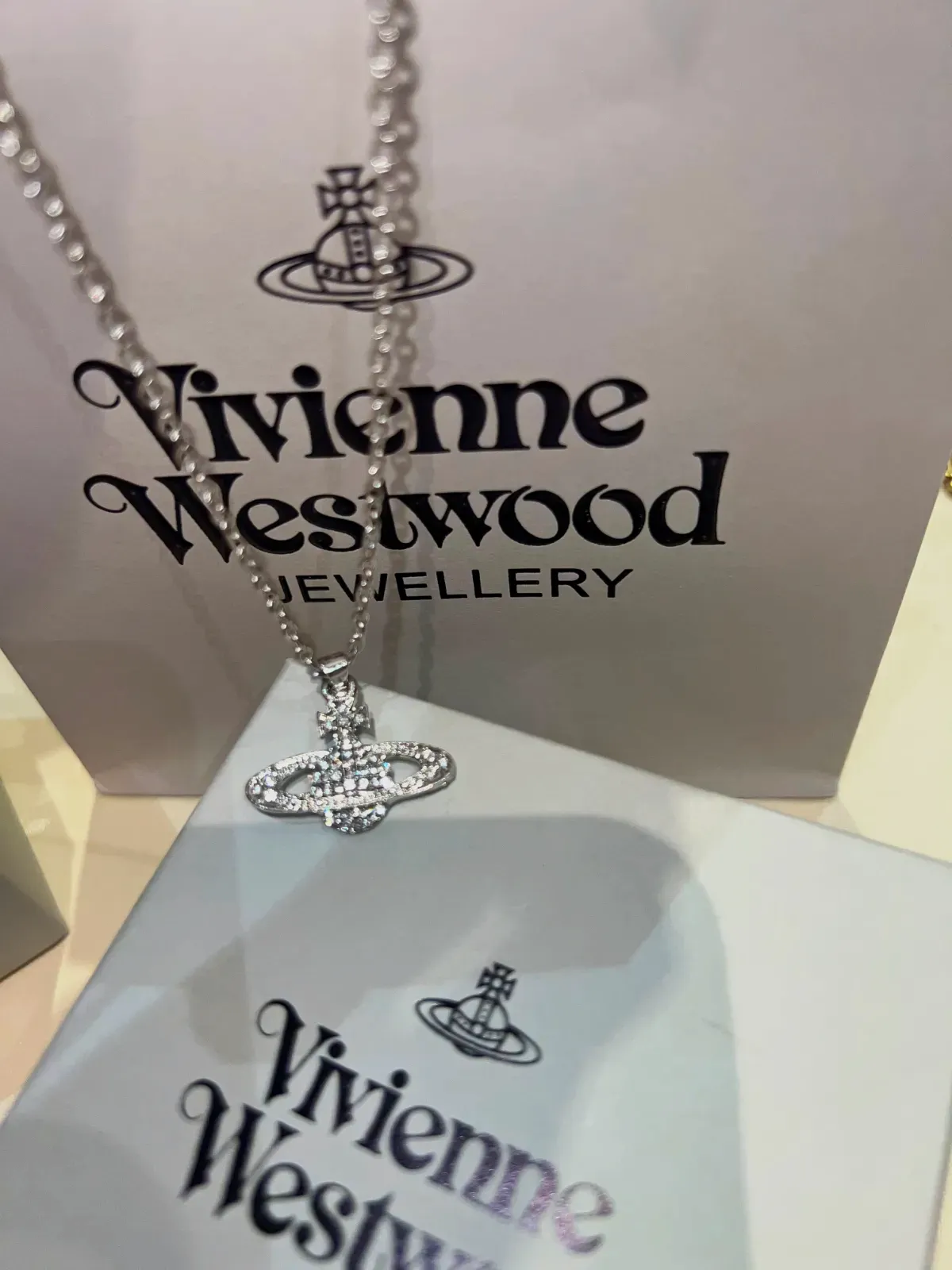 Vivienne Westwood collier pendentif argent – Vivienne Westwood – argenté – taille Taille unique 3