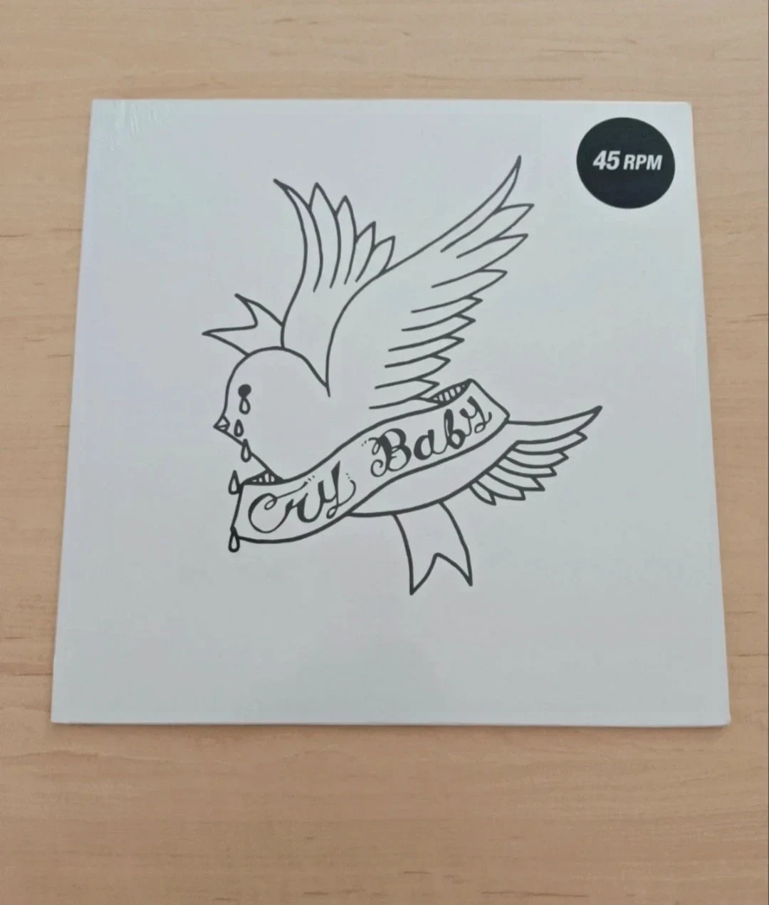Disque vinyle blanc Lil Peep Cry Baby 45 RPM