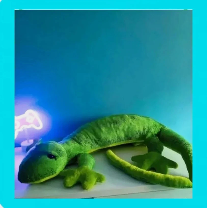 🩵 Peluche Gigante Iguana 🩵 – taille Taille unique