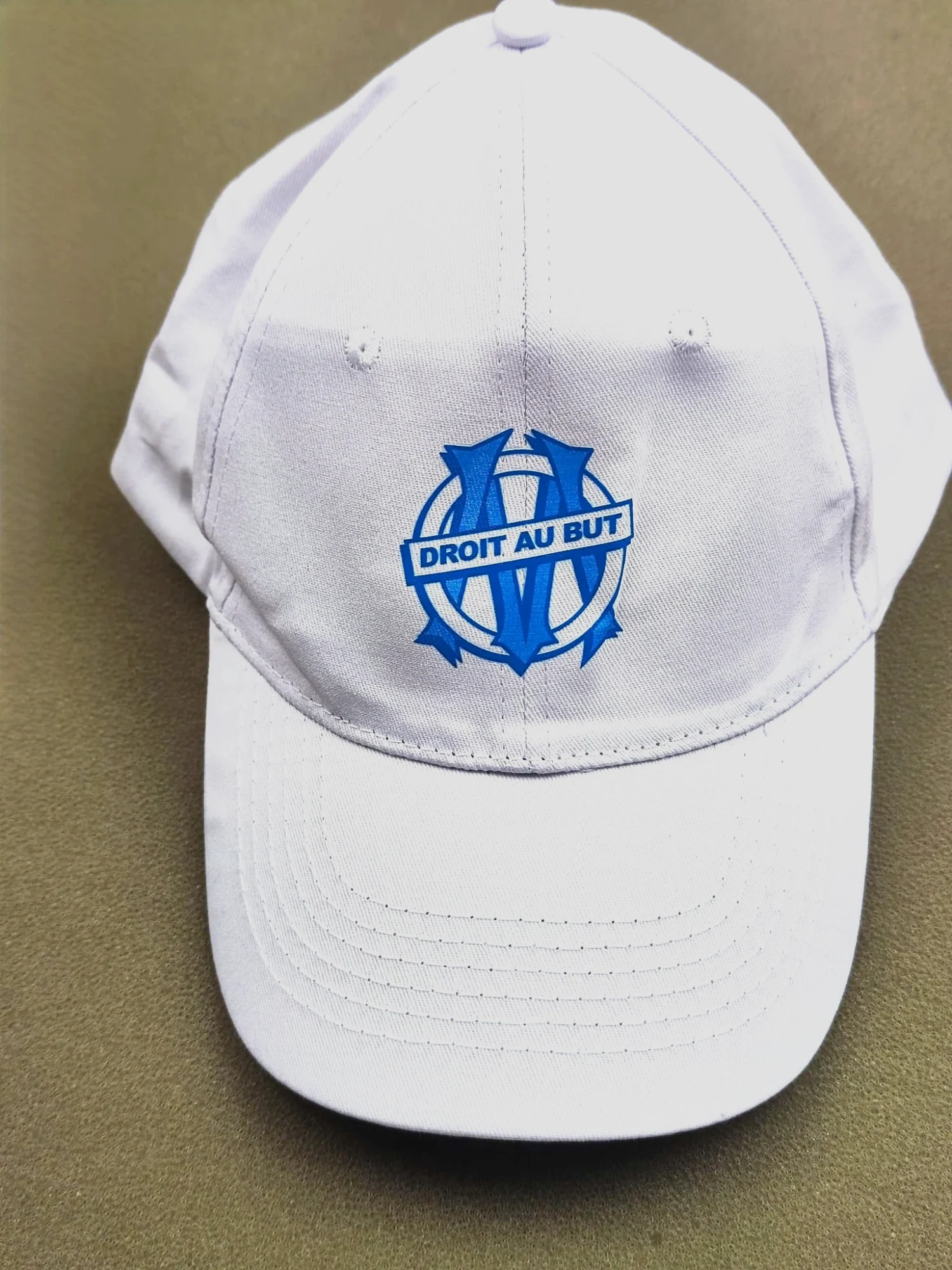 Casquette blanche Olympique de Marseille OM Droit au But – pas de marque – taille Taille unique