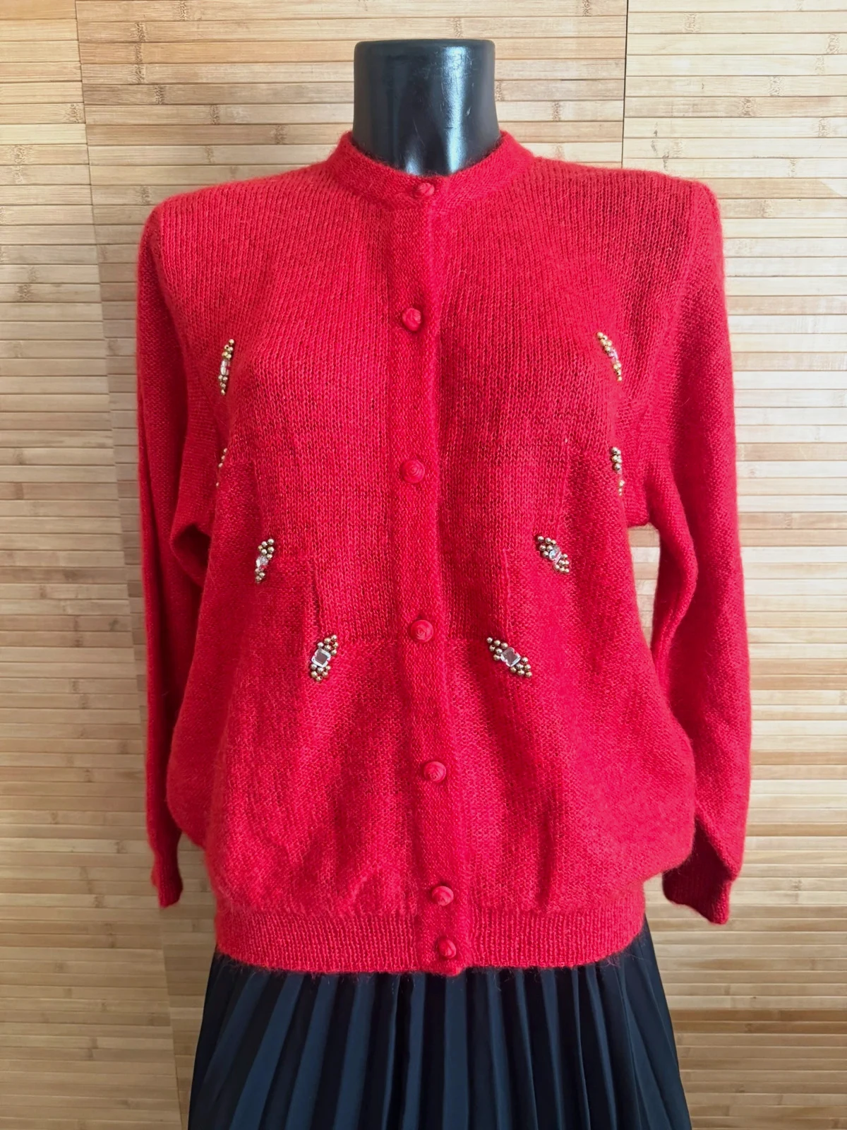 Espectacular cárdigan vintage 100% mohair talla única para L/XL 😍