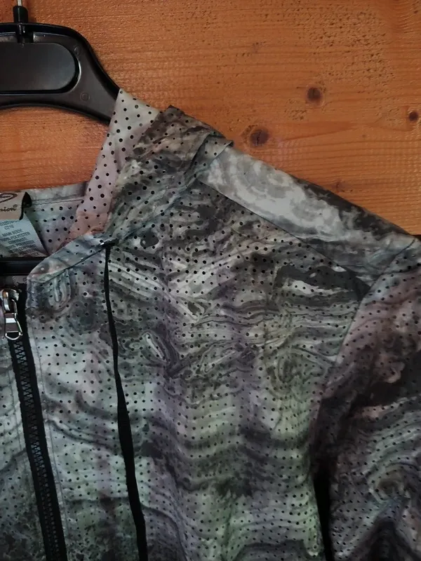 Veste à capuche zippée Champion gris chiné perforée – Champion – gris – taille L 4