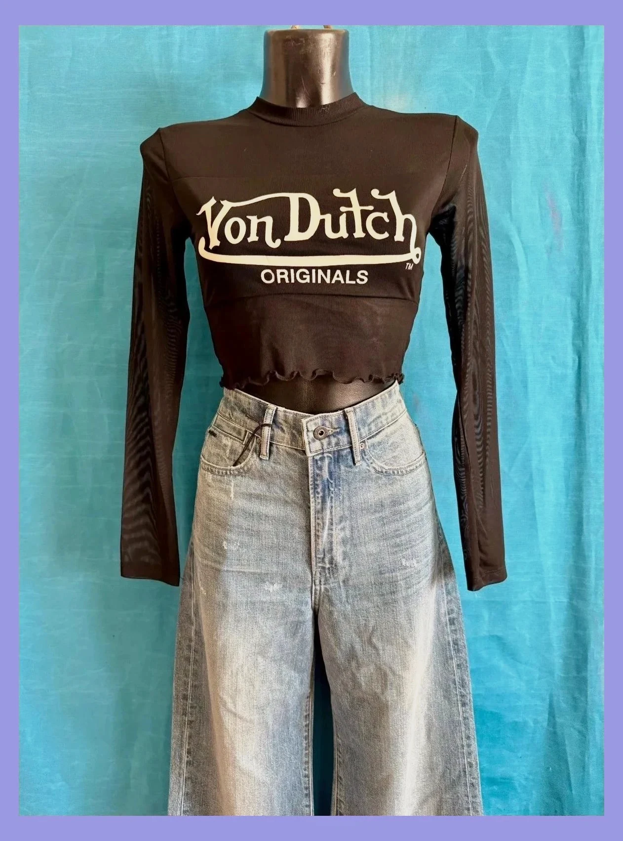 Divino top crop transparente de Von Dutch talla M 😍