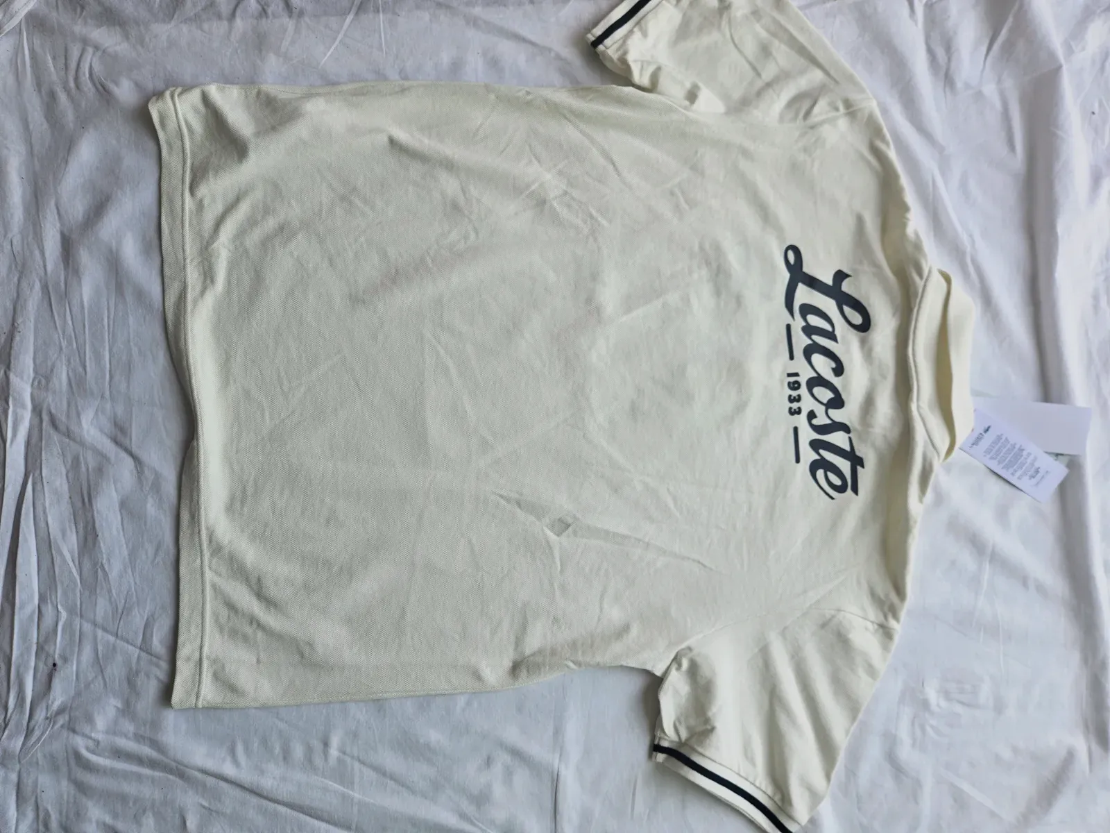 Polo lacoste – Lacoste – blanc cassé – taille M 2