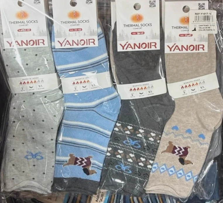 Calcetínes térmico 12 pares