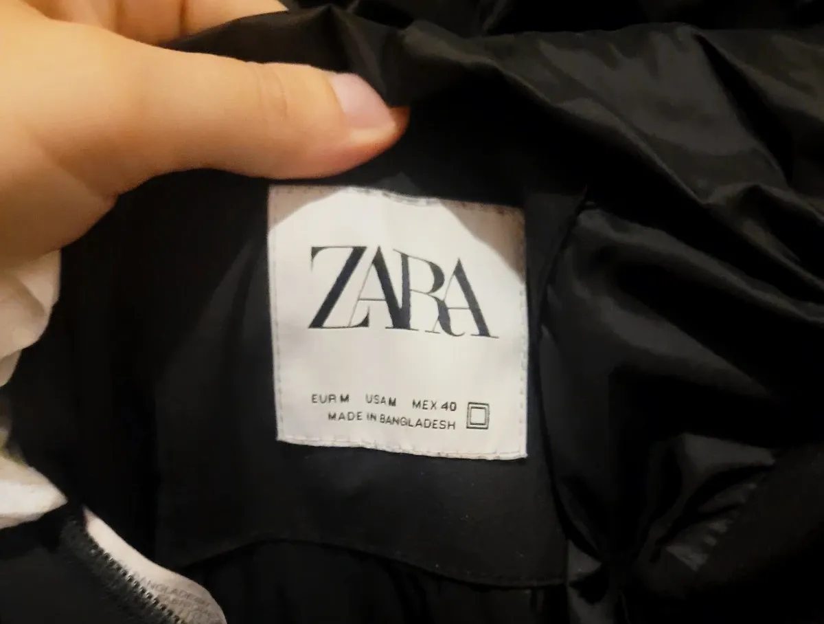 Chaqueta negra acolchada ZARA - Talla M – Zara – taille M 3