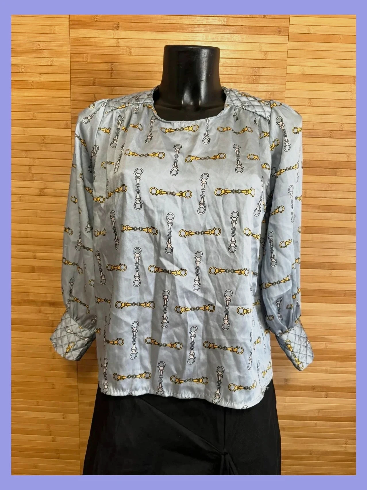 Blusa satinada vintage talla única S/M 😍 – Vintage – taille Taille unique