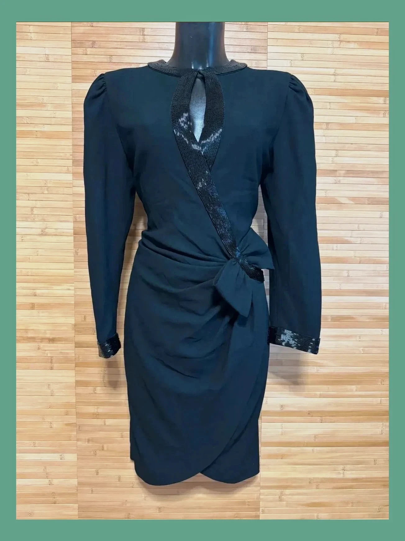 Vestido negro vintage de D’ore by della Roufogali 😍 – d’ore by della roufogali – taille M / 38 / 10