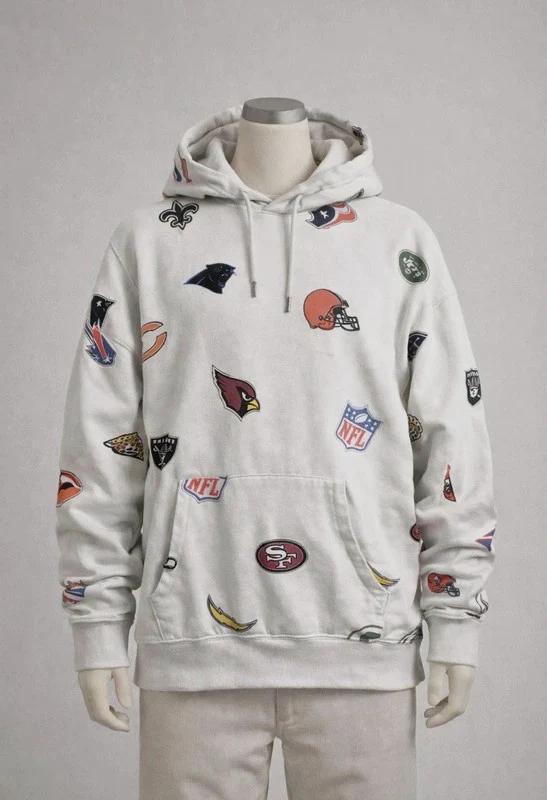 Sweat à capuche NFL Celio collection logos équipes football américain