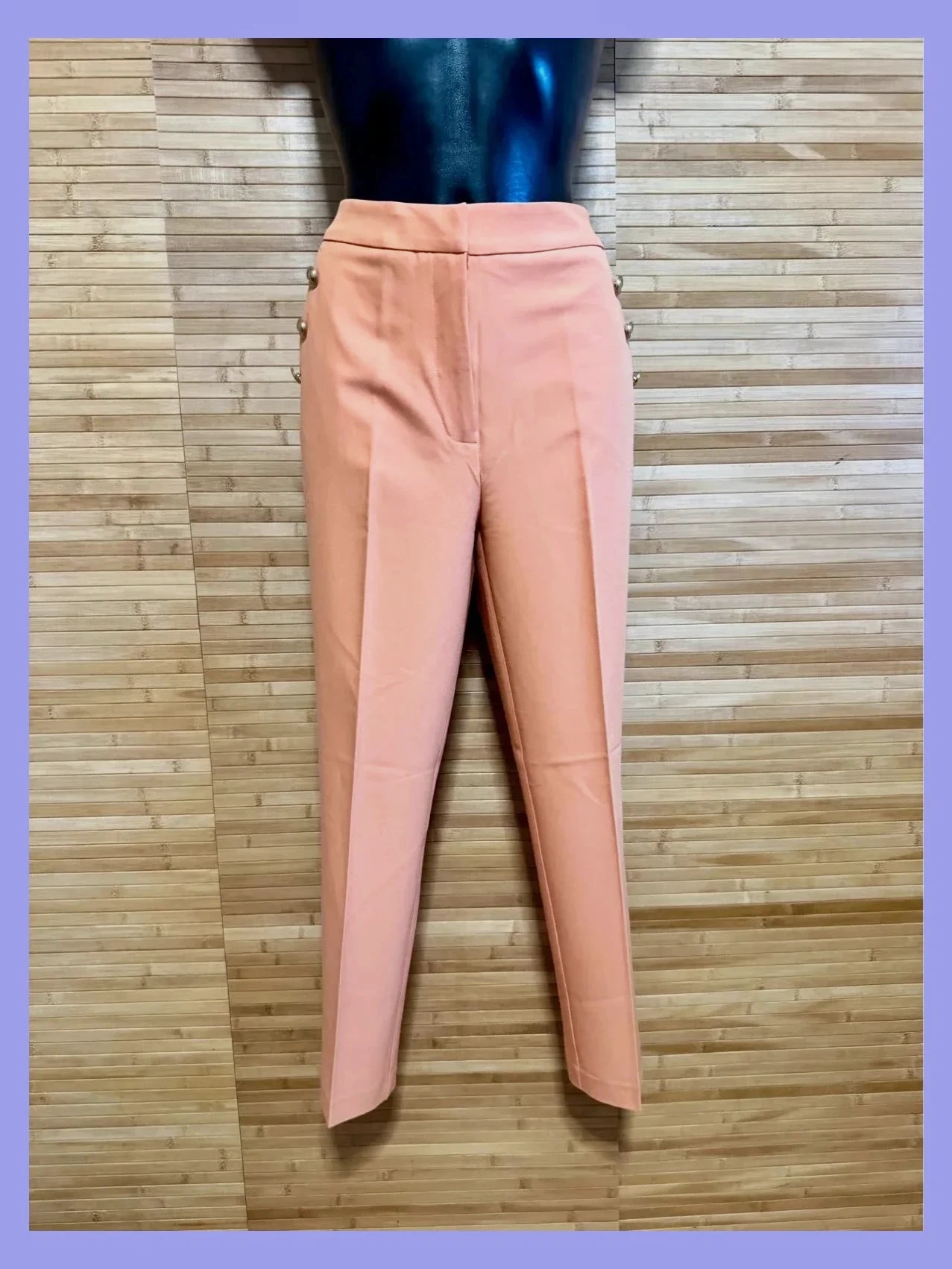 Divino pantalón pinza color melocotón de marca Lascana,talla 40 😍