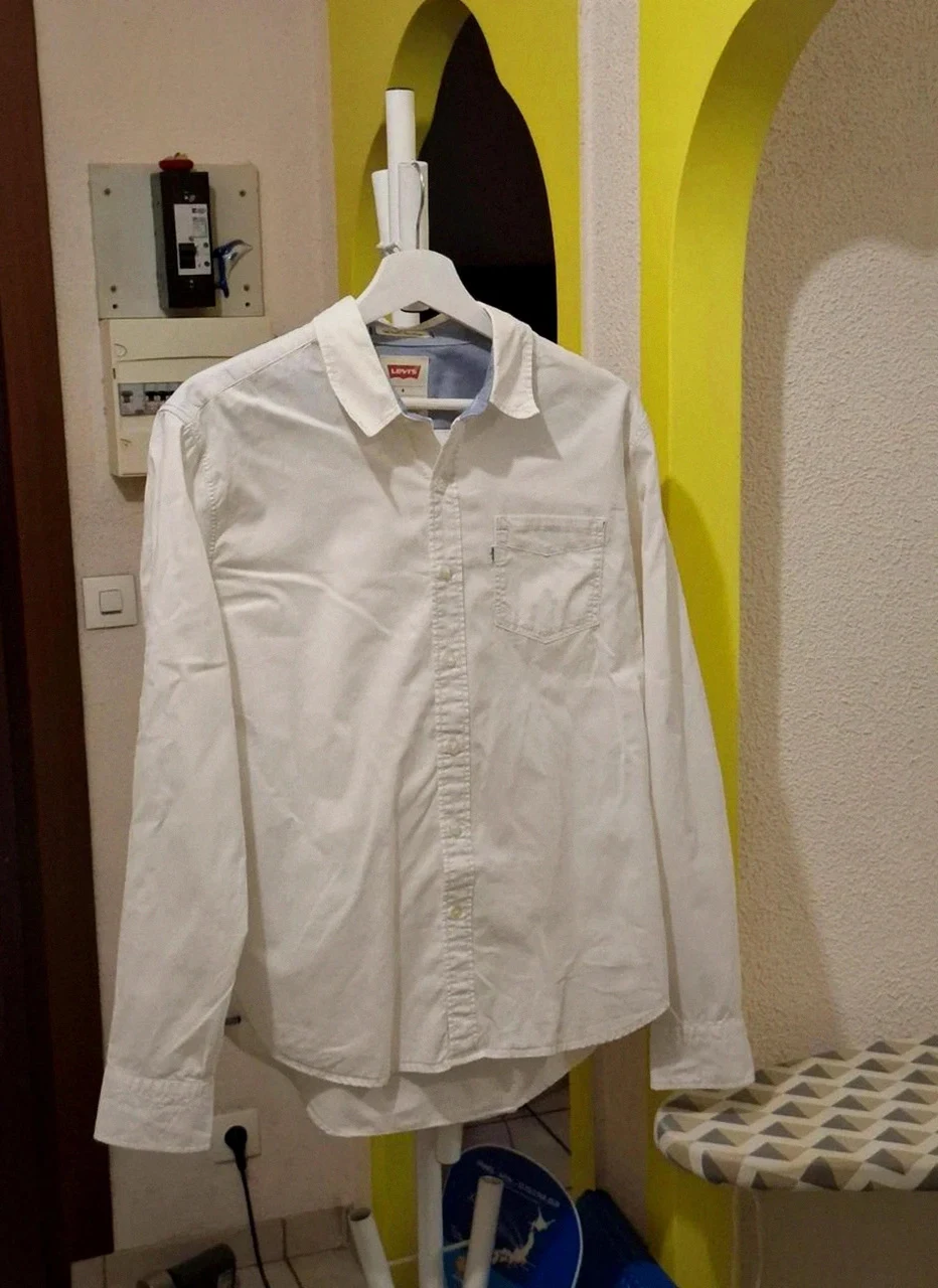 Chemise Levi's Manches Longues - Blanche - Taille M (Slim Fit)