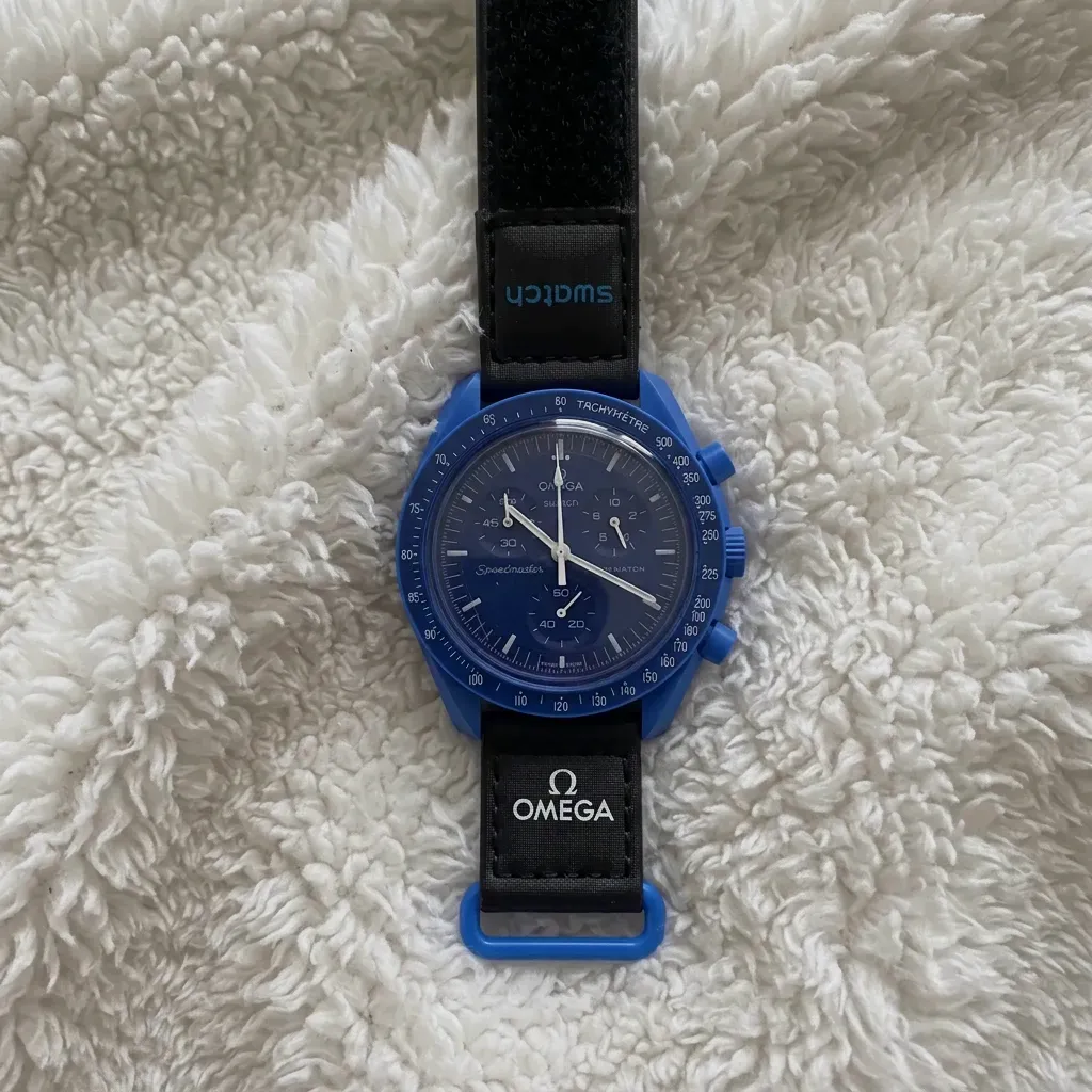 Omega Speedmaster Chrono bleu automatique – Omega – bleu – taille Taille unique 5