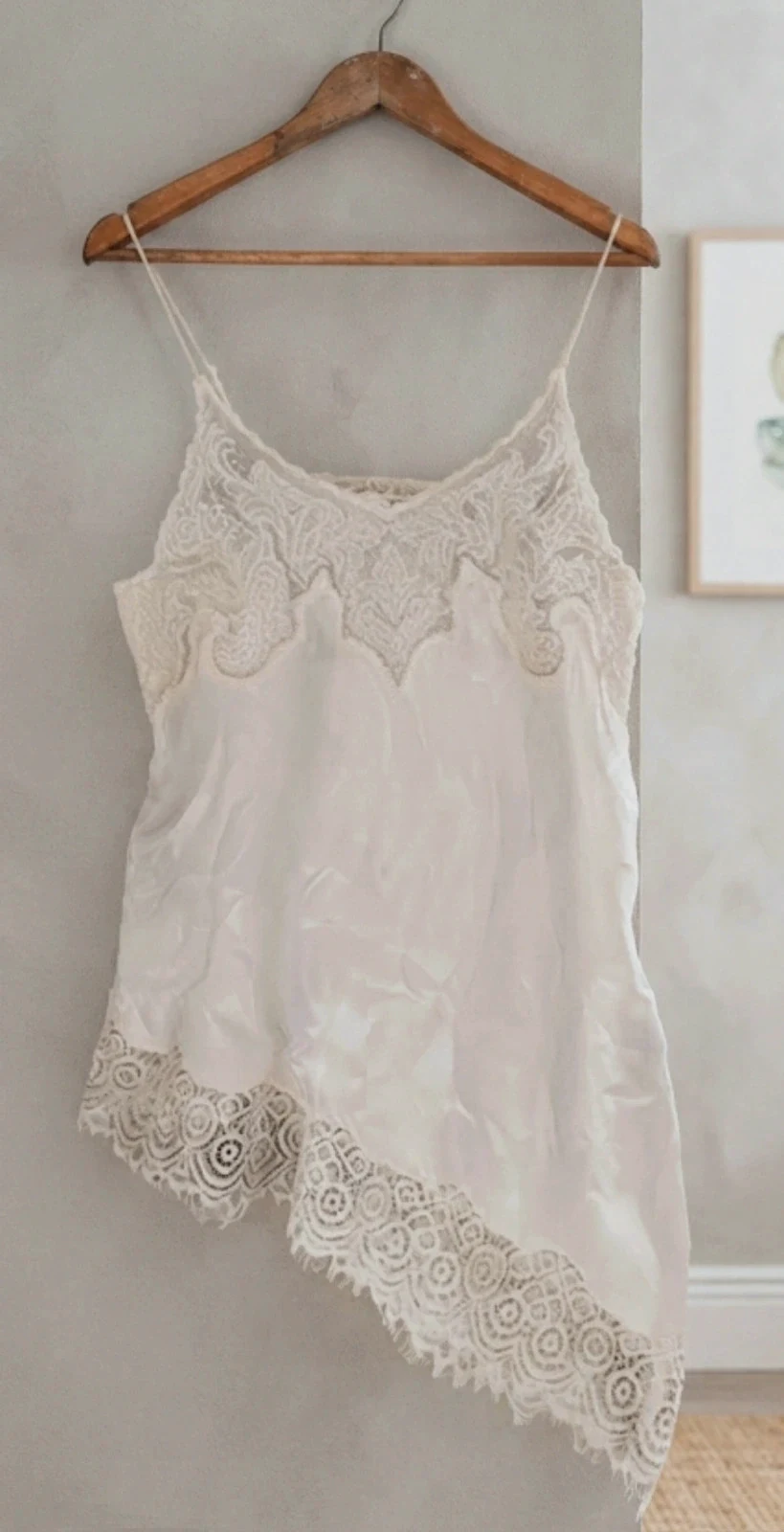 Asymmetrical Lace Slip Top Zara – Zara – taille XS / 34 / 6