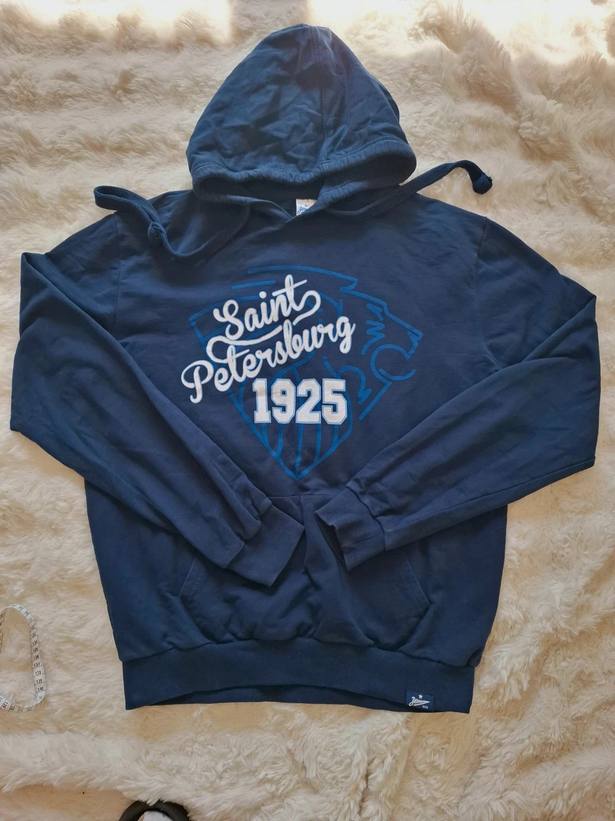 Sweat à Capuche / Hoodie Homme Bleu Marine "FC Zenit Saint Petersburg 1925" T.XL