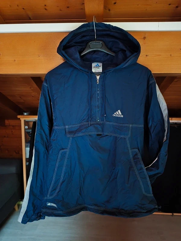 Anorak Adidas vintage bleu marine – adidas – bleu marine – taille S