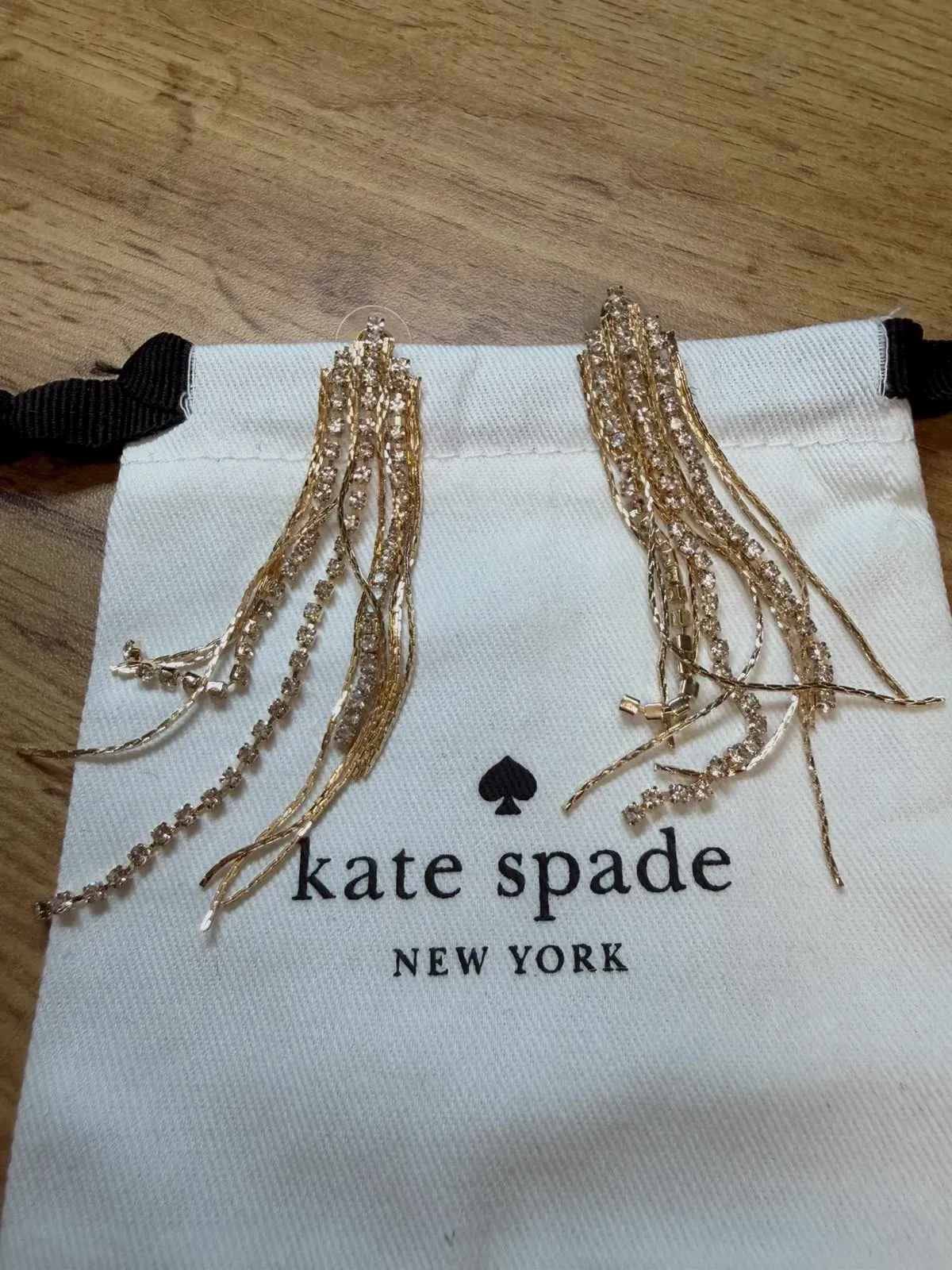Boucles d'oreilles pendantes Kate Spade New York – Kate Spade – noir et or – taille Taille unique 5