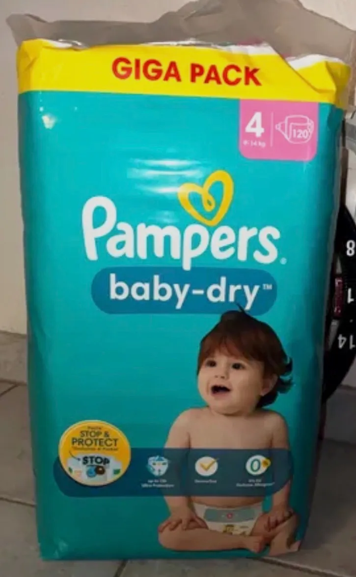 120 Couches Pampers 14kg  – Pampers – taille 12 mois 2