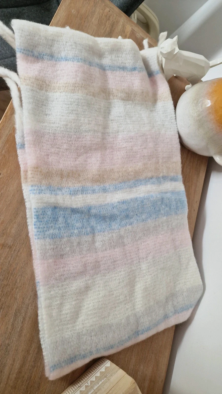 Bufanda pastel de cuadros · Plaid Scarf · Écharpe à Carreaux · Sciarpa – Local