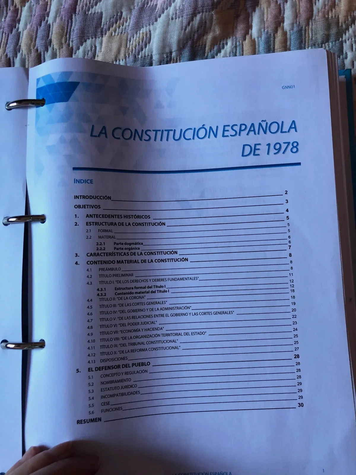 Parte del temario auxiliar de biblioteca – Para 3