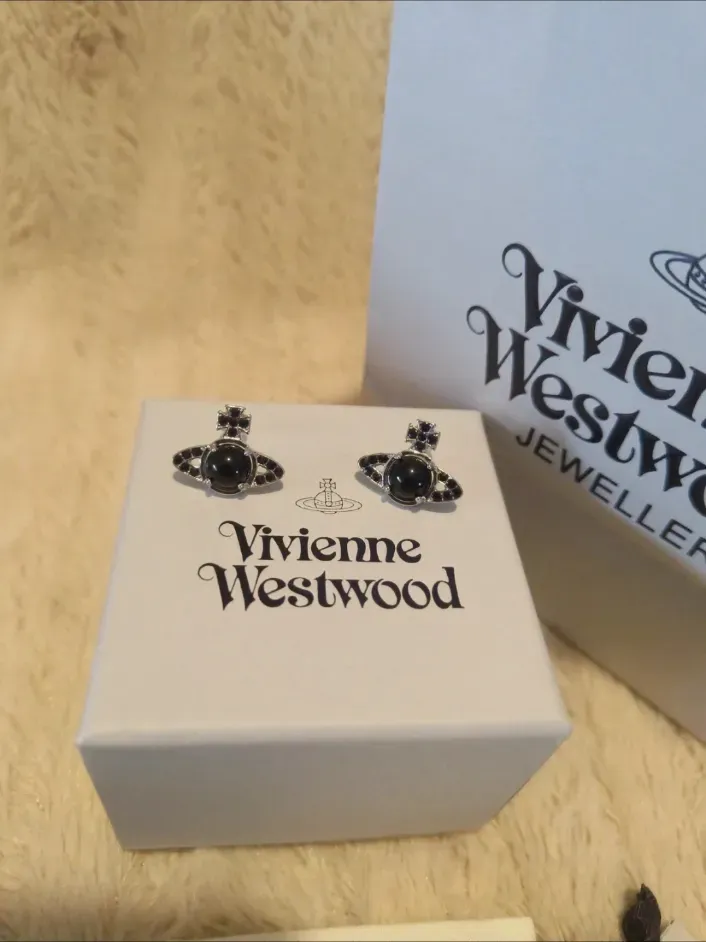 Boucles d'oreilles Vivienne Westwood Orb noires – Vivienne Westwood – noir – taille Taille unique 2