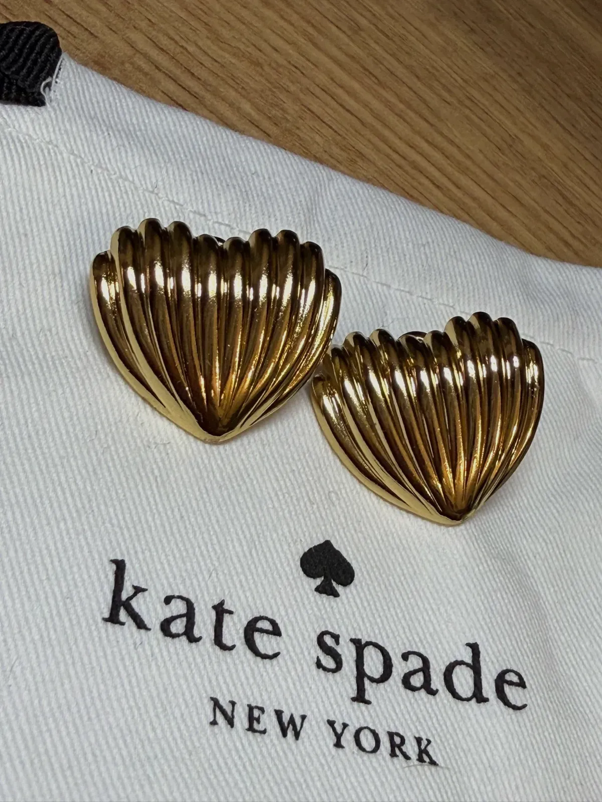 Boucles d'oreilles cœur Kate Spade dorées – Kate Spade – doré – taille Taille unique 3
