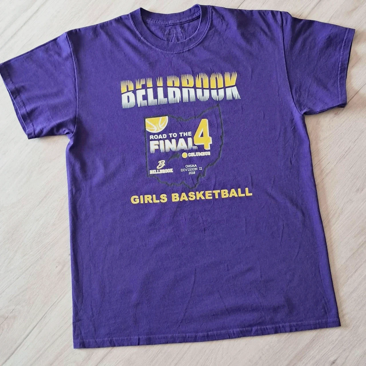 t-shirt violet Bellbrook girls basketball road to the final 4 taille M – sans marque – taille M