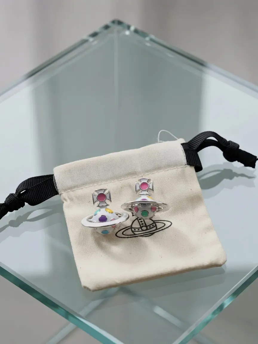 Boucles d'oreilles Vivienne Westwood  – Vivienne Westwood – multicolore pastel (blanc, rose, jaune) 2