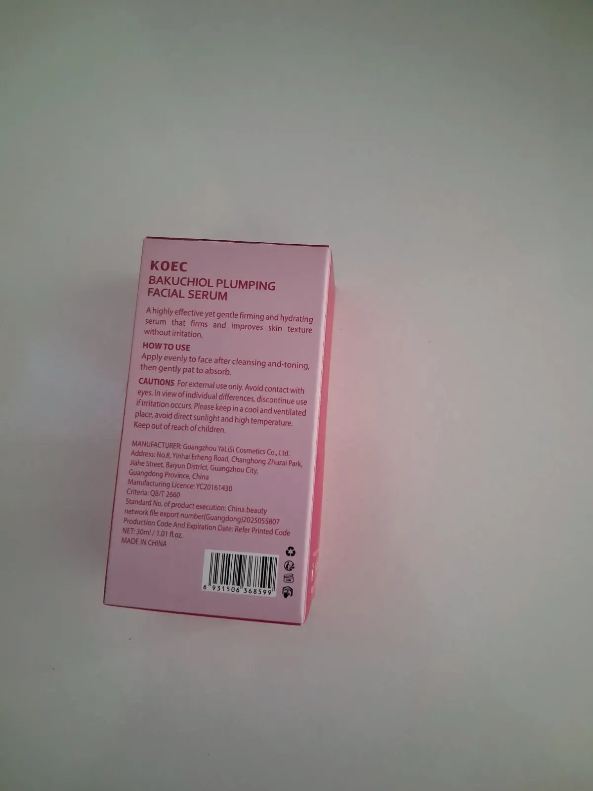 Sérum visage repulpant au bakuchiol KOEC 30ml – KOEC 2
