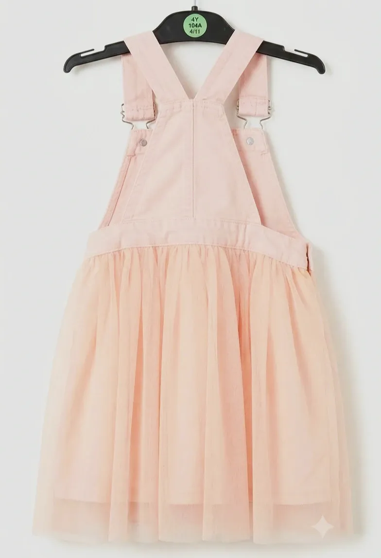 Vestido peto rosa viral con falda de tul - Little Kids talla 5/6 años – Little Kids – taille 6 ans / 116 cm 2