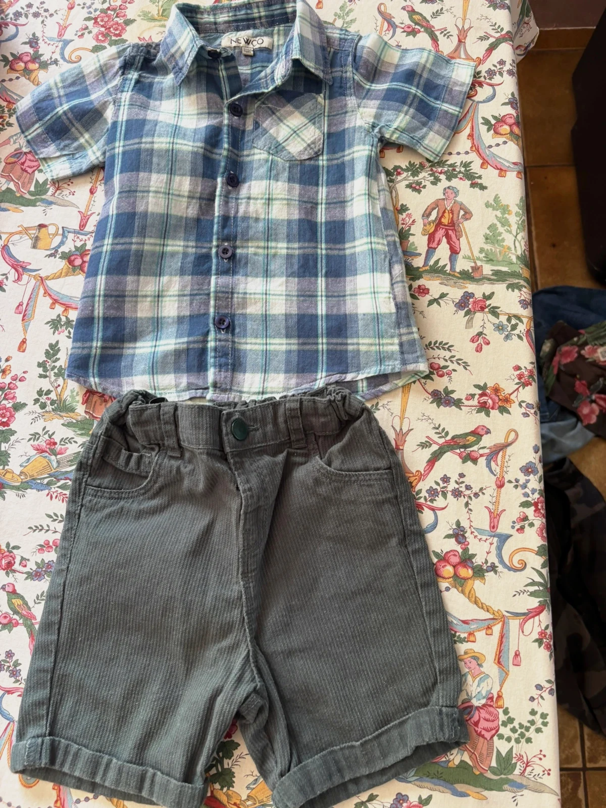 Ensemble chemise et bermuda enfant