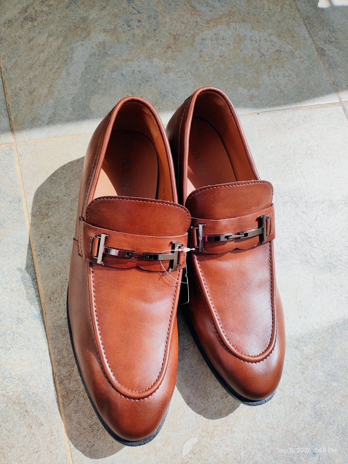 Leather classic shoes party wear for men new 42