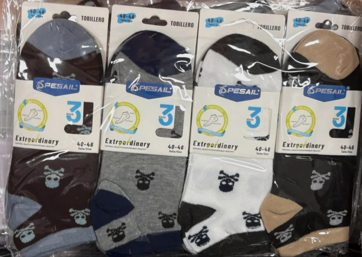 Calcetínes Tobillero 12 pares