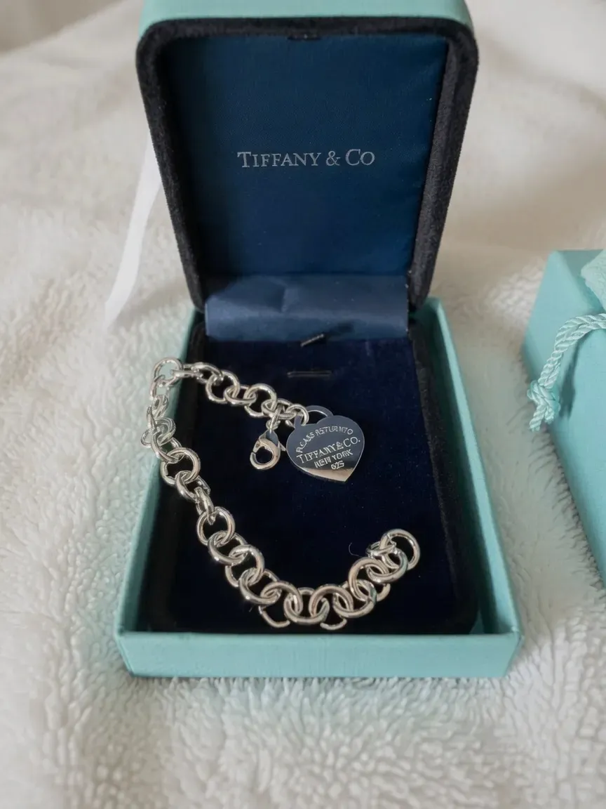 Bracelet Tiffany & Co cœur argenté – Tiffany & Co – argenté – taille Taille unique 3