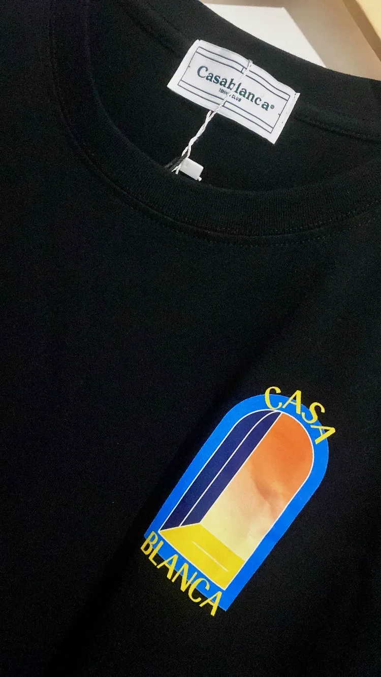 T-shirt Casablanca L'Arche Noir Orange Neuf Taille MAuthentique – Casablanca – noir – taille M 4