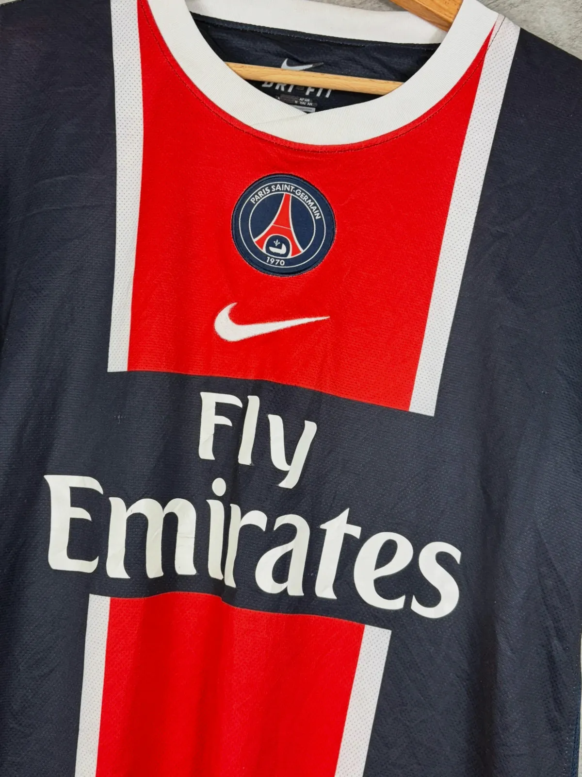 Maillot PSG Nike domicile 2008-2009 taille M Fly Emirates Ligue 1 personnalisé – Nike – taille M 2