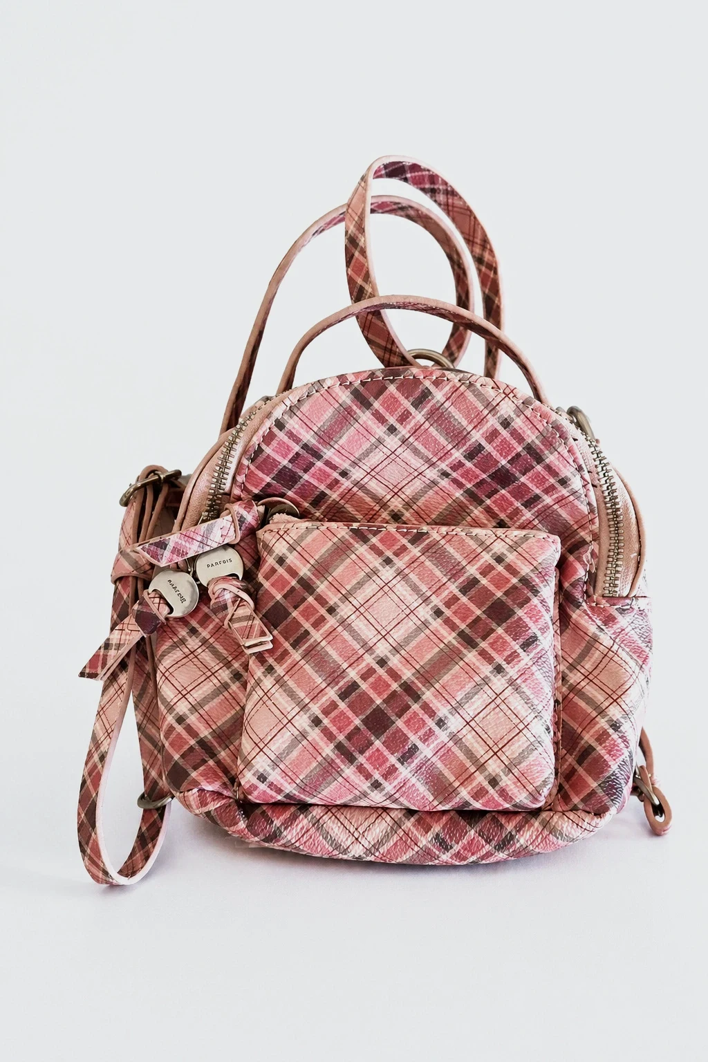 Mochila Parfois de cuadros rosa | Muy poco uso